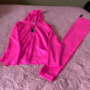 Hot Pink Legging Jogging Suit